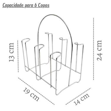 Imagem de Porta Copos 6 Lugares - Alpif