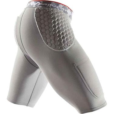 Imagem de McDavid Short de compressão acolchoado de basquete. 3 almofadas HEX acolchoadas. Proteção contra quadris e cóccix. Bolso para bojo