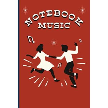 Imagem de Standard Manuscript Paper Music Notebook - Blank Sheet Gift for Musicians.: men women and kids .120 Pages , 6 x 9 , Soft Cover , Matte Finish .