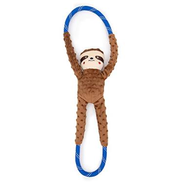 Imagem de ZippyPaws - Brinquedo para cães preguiça RopeTugz – Corda durável, brinquedo de mastigação estridente, perfeito para cabo de guerra, adequado para raças pequenas, médias e grandes – Lavável na máquina