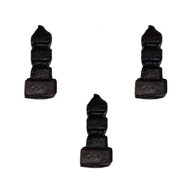 Imagem de Kit 3 Ponteiras Ponta De Lança Ferro N17 Grade Portão 09Cm