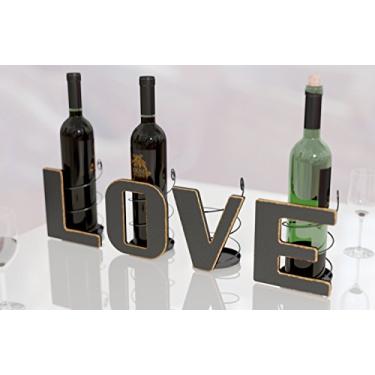 Imagem de Porta-garrafas de vinho para o dia dos namorados - Todas as 4 letras de amor - Porta-garrafas de vinho decorativas - Presentes para amantes de vinho - da HouseVines