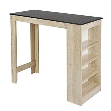 Imagem de KIZQYN Mesa de Bar Moderna Simples Bar Casa Mesa de Bar Multifuncional Leite Loja de Chá Café Mesa Pub Conjunto de Mesa (Cor: 06)