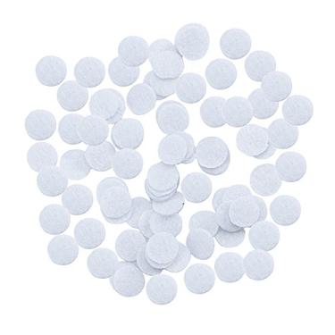 Imagem de 150 filtros de microdermoabrasão de algodão, substituição de filtros de microdermoabrasão de 10 mm, filtros de vácuo facial, branco