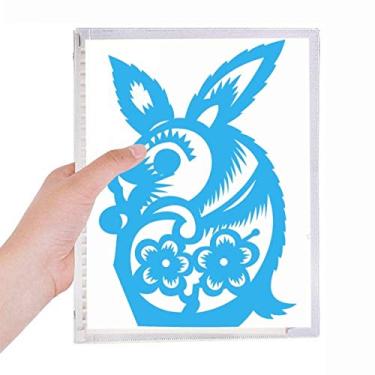 Imagem de Ano de Coelhos Animal China Zodiaco Caderno de Folha Solta Recarregável Diário Papelaria