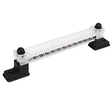 Imagem de Barra de ônibus Terminal ABS Niquelado Cobre Bloco de Terminais de Distribuição de Energia Parafuso de Fio Barras de Aterramento Elétrico Bloco para Carros Barcos Iates Caminhões Caravanas (12 posições)