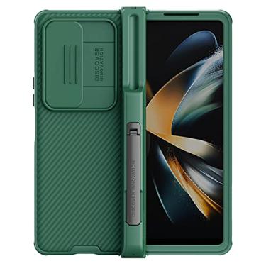 Imagem de Capa para Samsung Z Fold 4 com suporte para caneta Nillkin CamShield Pro Camera Protection Cover para Samsung Galaxy Z Fold 4 5G Case, verde, para Samsung Z Fold 4