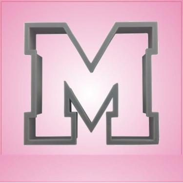 Imagem de Cortador de biscoito Varsity Letter M 7,6 cm (plástico)