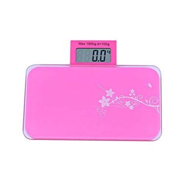 Imagem de balança eletrônica profissional balança de banheiro balança de peso 180 kg de grau sanitário de aço inoxidável digital lcd balança eletrônica fina durável
