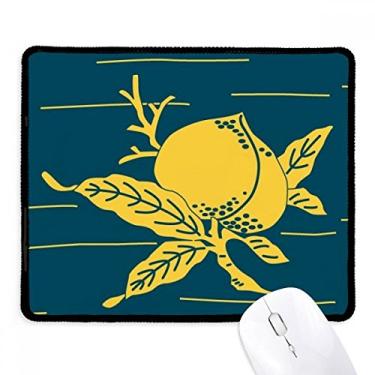 Imagem de Mousepad Painting Culture Yellow Peach Tapete de borracha para jogos