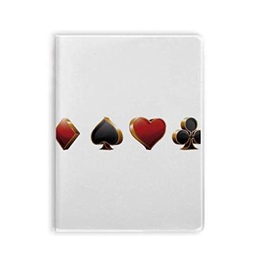 Imagem de Caderno com estampa de clube de diamantes em formato de coração Spade Diário capa macia