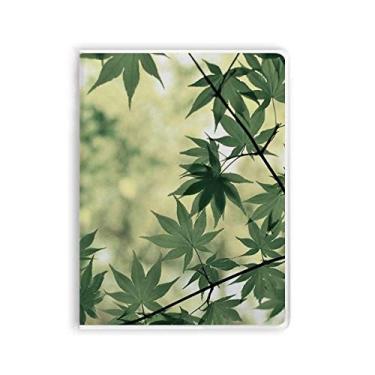 Imagem de Caderno de folhas de bordo com imagem de plantas natureza capa macia Diário