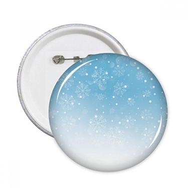 Imagem de Floco de neve meteorológico céu azul pinos redondos decoração de roupas 5 peças presente