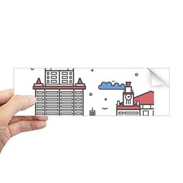 Imagem de DIYthinker Adesivo retangular com estampa de símbolo nacional da cidade da Rússia para notebook, janela