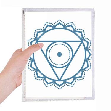 Imagem de Caderno de folhas soltas com símbolos geométricos de flor Totem