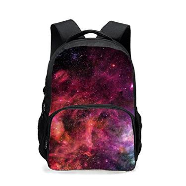 Imagem de Mochila adolescente CAIWEI Universo Espacial TrendyMax Estampa Galaxy Mochila bonita para a escola, Laptop, Starry Sky 8, 17.5*13*6.7 Inch