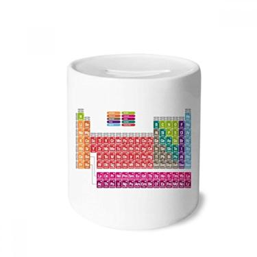 Imagem de DIYthinker Linda caixa de cerâmica com estampa de química e cor succinct Color Chemistry Caixa de moedas para presente de cofrinho