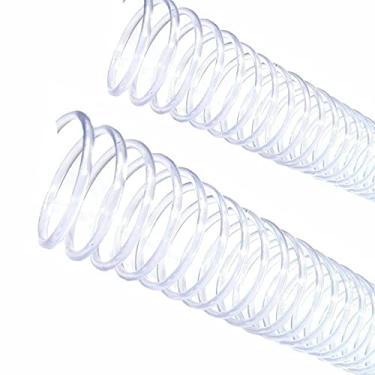 Imagem de Espiral de Encadernação Cristal Diâm: 23 mm Utilização: 140 folhas Pct: 60un