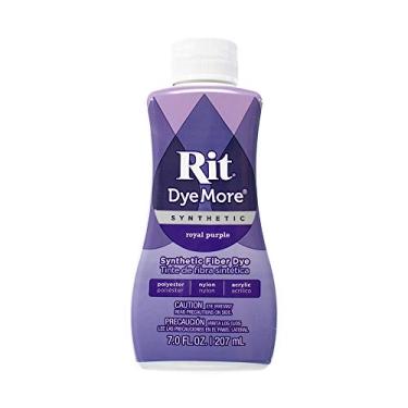Imagem de Rit DyeMore Frasco único de 200 ml, corante de fibra líquida sintética para roupas, decoração e artesanato – roxo real