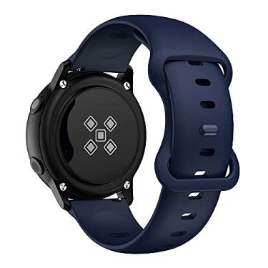 Imagem de Pulseira 20mm Sport Borboleta compatível com Galaxy Watch Active 1 e 2 - Galaxy Watch 3 41mm - Galaxy Watch 42mm - Amazfit GTR 42mm - Amazfit BIP - Amazfit GTS - Marca LTIMPORTS (Azul Marinho)