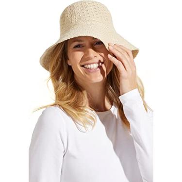 Imagem de Coolibar FPS 50+ Chapéu de sol feminino Marina - Proteção solar, Natural, One Size