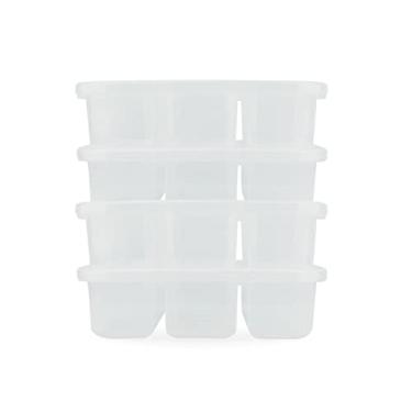 Imagem de Kit 4 Potes Conservador de Alimentos Plástico Livre de BPA C/ 3 Divisórias Nitron 1,1L e Tampa P/Petiscos