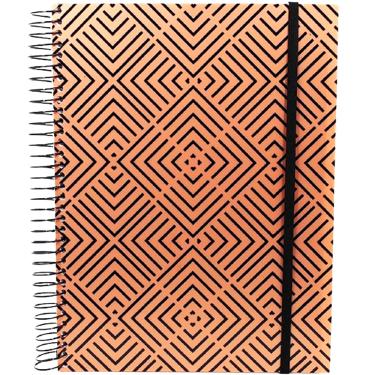 Imagem de Caderno Universitário 1 Matéria Confetti Ouro Preto