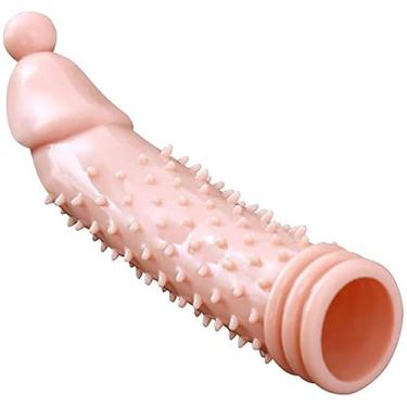 Imagem de Capa Peniana Cristal Forma de Pênis em Silicone Saliências Estimuladoras Transparente capa peniana realistica UU37458