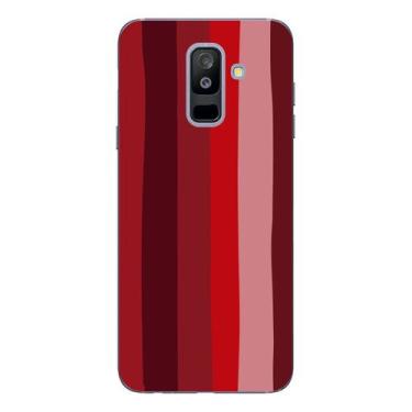 Imagem de Capa Case Capinha Samsung Galaxy A6 Plus Arco Iris Vermelho - Showcase