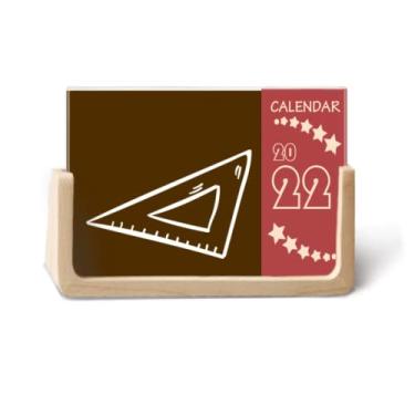 Imagem de Régua triangular de 12 meses para calendário de mesa 2022