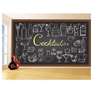 Imagem de Papel De Parede Estilo Lousa Bebdias Bar Drink 3,5M Lcb20
