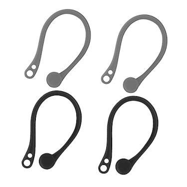 Imagem de HEMOTON 2 Pares Ganchos De Orelha Acessórios De Exercício Suporte De Orelha Para Fones De Ouvido Acessórios Para Fones De Ouvido Ganchos Para Fone De Ouvido Brincos Esportes