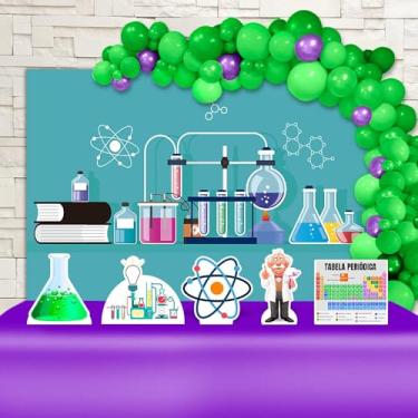 Imagem de Kit Decoração Festa de Aniversário Infantil Laboratório Química