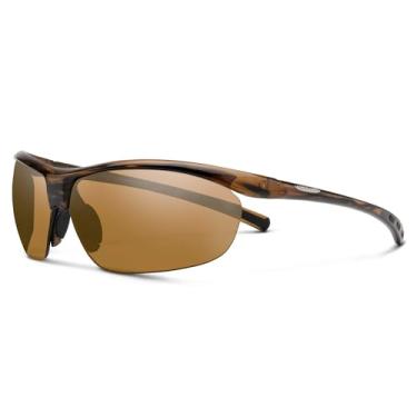 Imagem de Suncloud Zephyr Óculos de sol polarizados – 100% de proteção UV – ajuste confortável, design moderno – para homens e mulheres – tartaruga + lentes marrons polarizadas