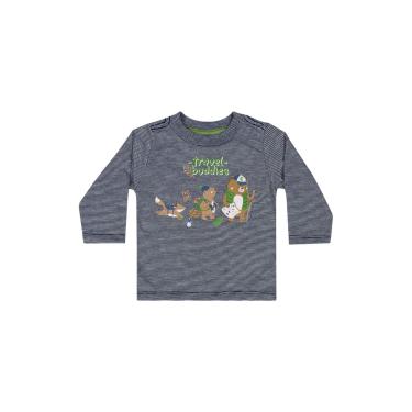 Imagem de Infantil - Camiseta em Meia Malha para Menino Quimby Azul Marinho  menino