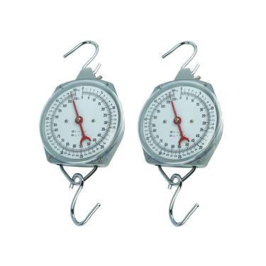 Imagem de Kit 2 Dinamômetro Circular Faixa 0 A 50Kgf Indicação Analógica Tipo Relógio Ar-1050 Portátil Instrutherm