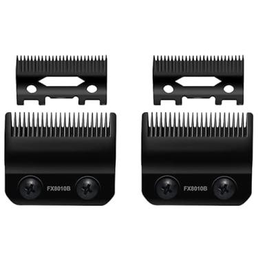 Imagem de FX8010B Lâminas de reposição de grafite preto compatíveis com lâminas de reposição BaBylissPRO Barberology FX870/FXF880/FX810/FX825/FX673N, 2 peças