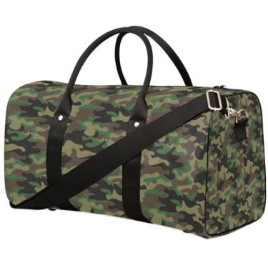 Imagem de OHIKUETY Bolsa de viagem feminina, bolsa de ginástica, bolsa esportiva, leve e impermeável, dobrável, bolsa de ombro para hospital, maternidade, mamãe e academia, Estampa 7