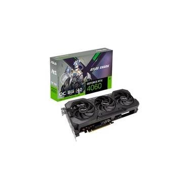 Imagem de Placa de Vídeo RTX 4060 8G V2 Gaming ATS OC ASUS NVIDIA GeForce, 8GB, GDDR6, DLSS, Ray Tracing, G-Sync - 90YV0JM2-M0NA00