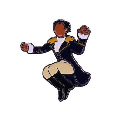 Imagem de Broche esmaltado Hamilton Broadway Musical Theater Alexander Lafayette 3,15 cm, 1.25 Inches, Esmalte, Esmalte
