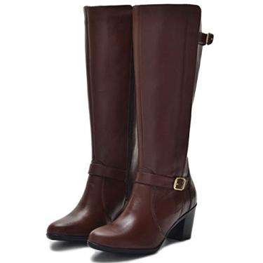 Imagem de BOTA FEMININA MONTARIA CANO ALTO COURO 9206 BRANDY (35, 9206 BRANDY)
