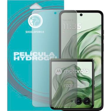 Imagem de Pelicula Moto Razr 50 Ultra ShieldForce Hydrogel Cobertura Total (Tela e Visor)