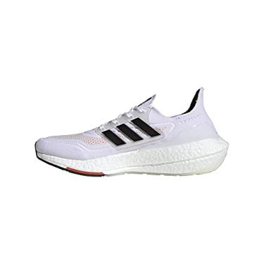 Imagem de adidas Ultraboost 21 Tênis de corrida masculino, Branco/Preto/Vermelho Solar., 39