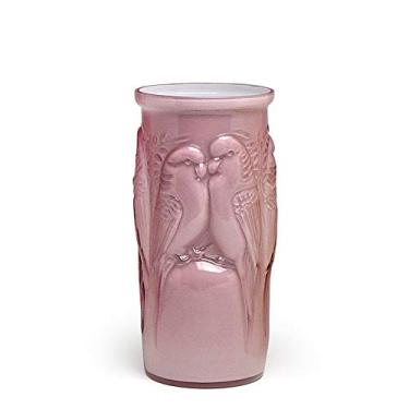 Imagem de Vaso Periquito Roxo Leitoso Murano Cristais Cadoro