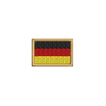 Imagem de BP0081-031 Bandeira Alemanha Patch Bordado 3,8×2,5cm (D-Arquivo Matriz para bordar.)