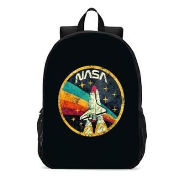 Imagem de MOCHILA ESCOLA INFANTIL JUVENIL ANIME FOGUETE NASA-Unissex