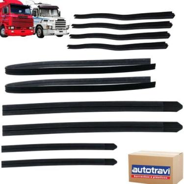 Imagem de Jogo Borracha Canaleta Pestana Vidro Porta para Scania 112 / 113 / 142