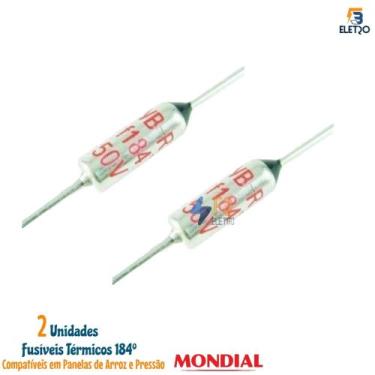 Imagem de Fusíveis Térmico 2 Peças de 184 para Panelas Elétricas de Arroz Mondia