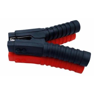 Imagem de Garra Jacaré Bateria 600A Preta e Vermelha 2 peças Lotus