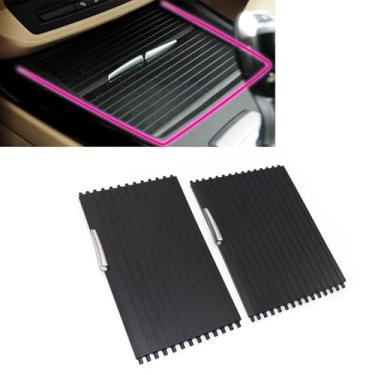 Imagem de XQSMWF 2 peças de cobertura de rolo para console central frontal traseiro compatível com BMW X5 E70 2007-2013 X6 E71 2008-2014 Substitui 51166954943